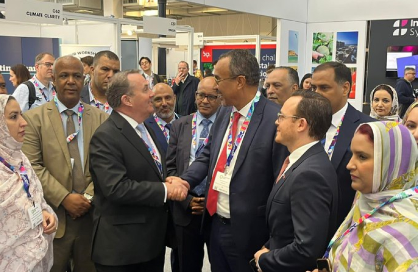 Sir Liam Fox MP and the Moroccan Ambassador