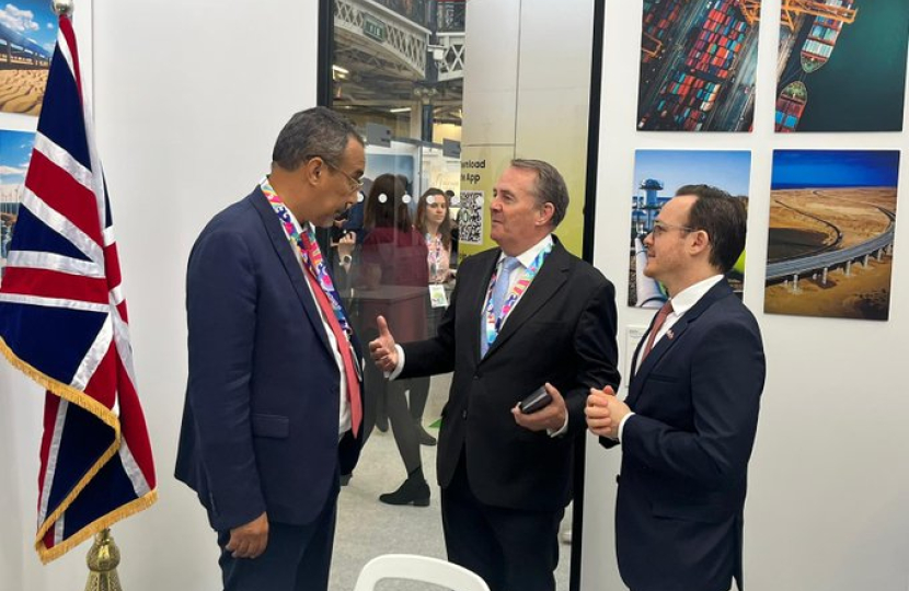 Sir Liam Fox MP and the Moroccan Ambassador