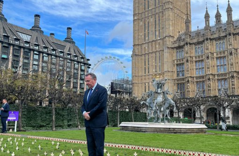 It was an honour to plant a Remembrance cross on behalf of North Somerset in Westminster this morning