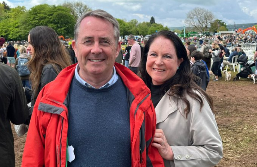 Sir Liam Fox at the North Somerset Show