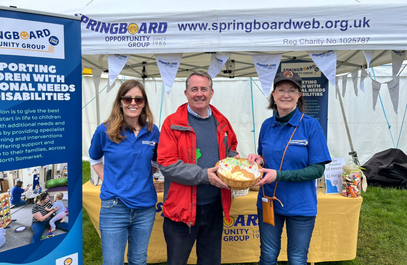 Sir Liam Fox at the North Somerset Show