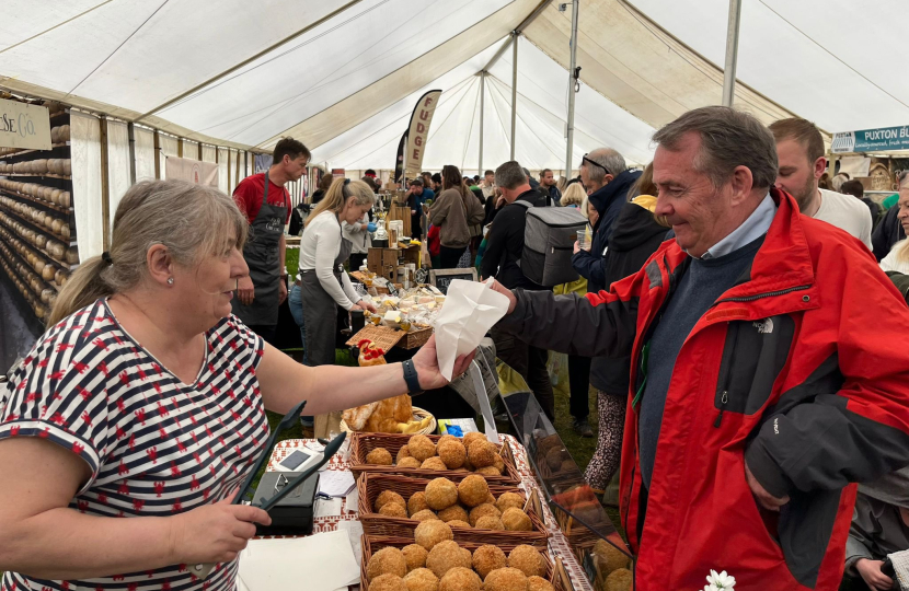 Sir Liam Fox at the North Somerset Show