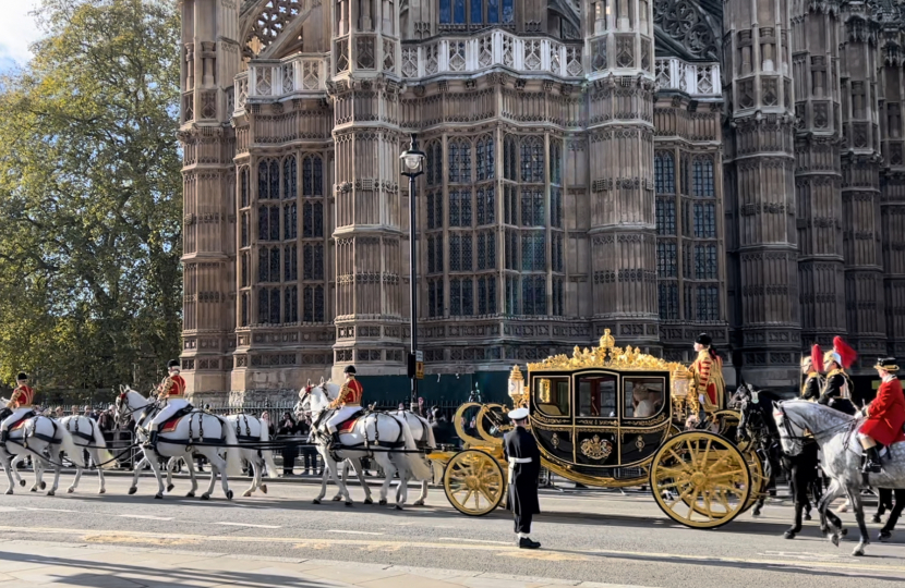 The King and Queen leave Westminster after the first King’s speech for 72 years.