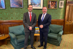 Dr Liam Fox with Oren Marmorstein