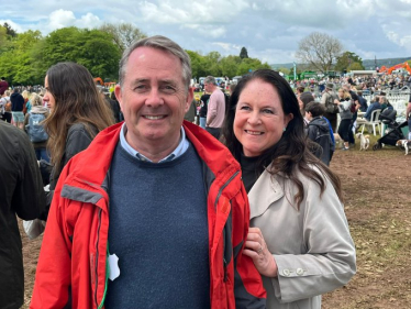 Sir Liam Fox at the North Somerset Show